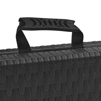 Garden table in black rattan look