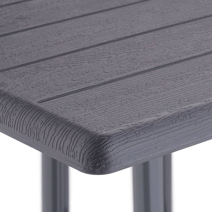 Garden table in gray wood look