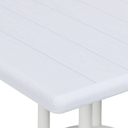 Garden table in white wood look