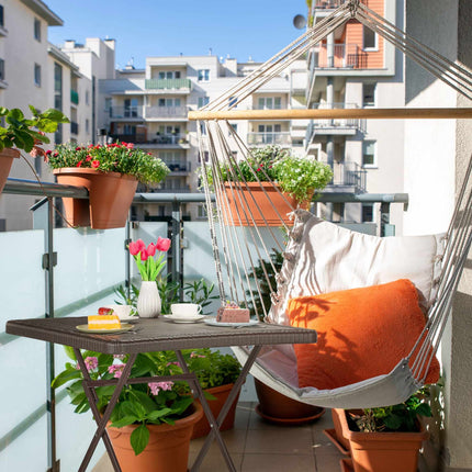 Garden table in wooden look