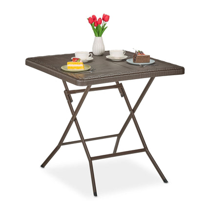 Garden table in wooden look