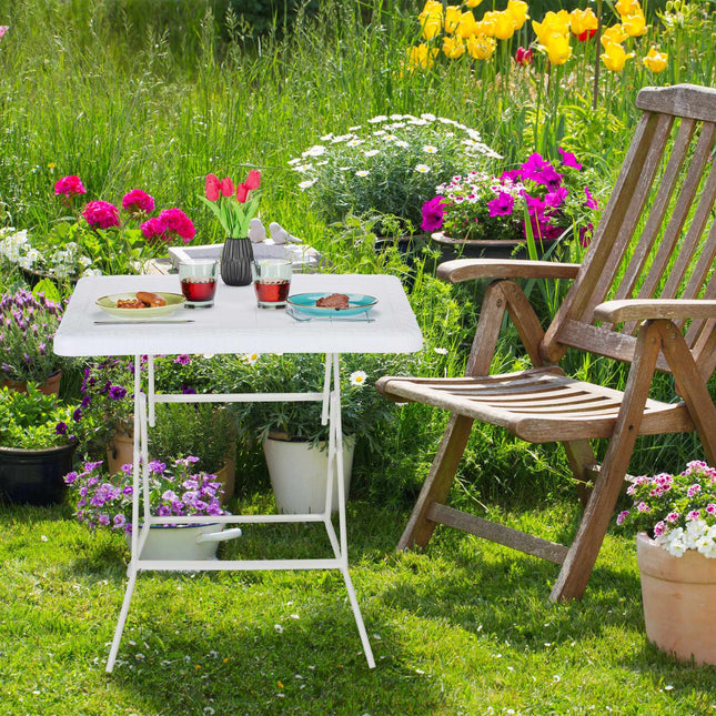Garden table in wooden look