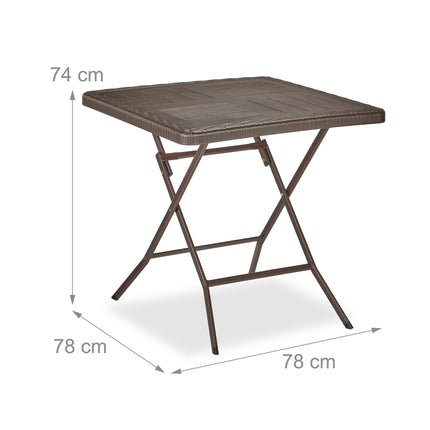 Garden table in wooden look
