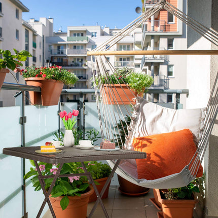 Garden table in wooden look