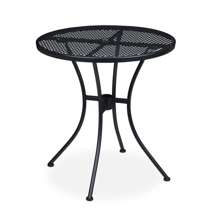 Garden table with hole for parasol