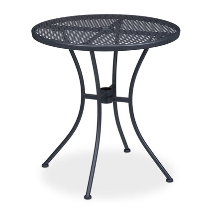 Garden table with hole for parasol