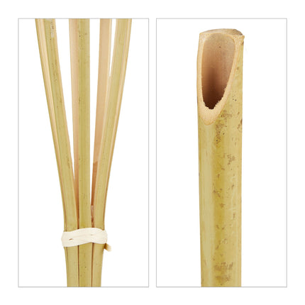 Garden torch bamboo set of 10