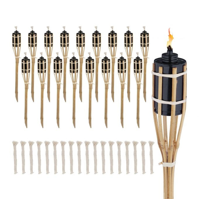 Garden torches 50cm set of 18