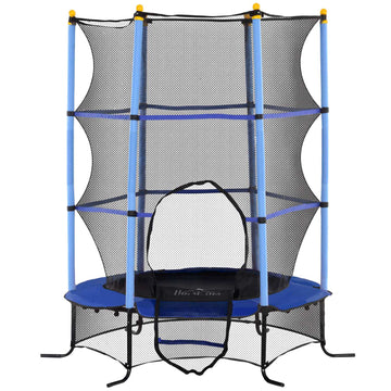 Garden trampoline for children, Ø163 cm, Safety net, Blue