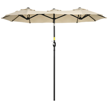 Garden Market Umbrella, 285x147cm, Tilt & Wind Roof