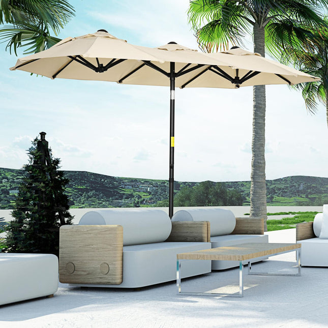 Garden Market Umbrella, 285x147cm, Tilt & Wind Roof