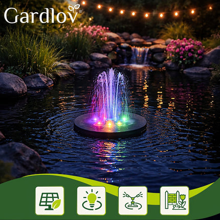 Gardlov 23227 LED solar garden fountain