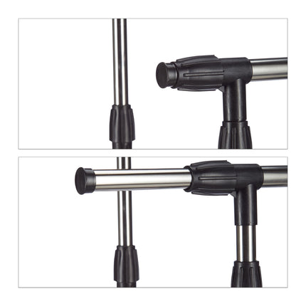 Garment Rack with 2 Rails on Wheels