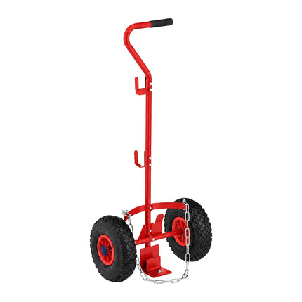 Gas Cylinder Trolley with Handle & Safety Chain