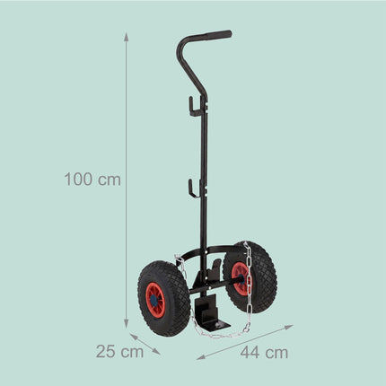 Gas Cylinder Trolley with Handle and Safety Chain