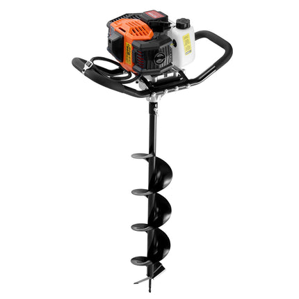 Gas-Powered Post Hole Digger, 52cc with 6 and 10 in Bits