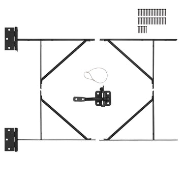 Gate Corner Brace Bracket Kit, Anti-Sag, 4-Pack, Iron