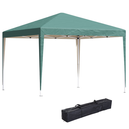 Pop-Up Gazebo 2.95x2.95M, UV-resistant collapsible steel frame