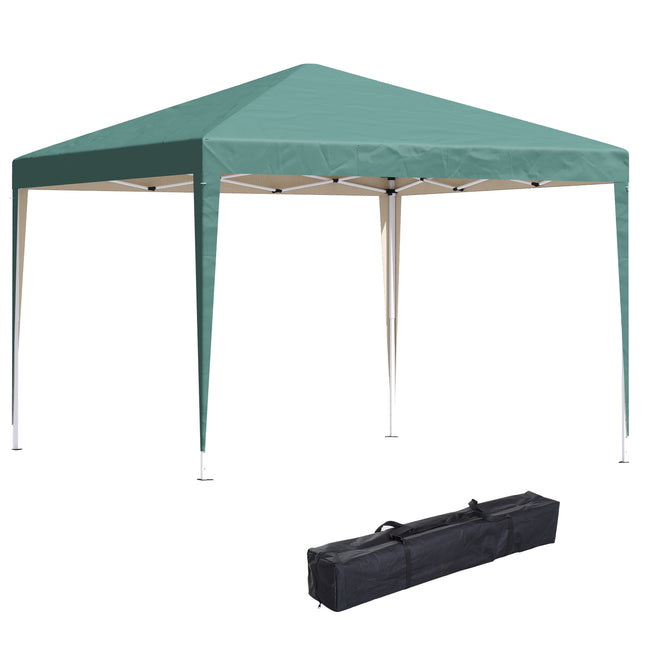 Pop-Up Gazebo 2.95x2.95M, UV-resistant collapsible steel frame