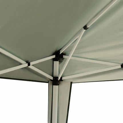 Pop-Up Gazebo 2.95x2.95M, UV-resistant collapsible steel frame