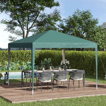 Pop-Up Gazebo 2.95x2.95M, UV-resistant collapsible steel frame