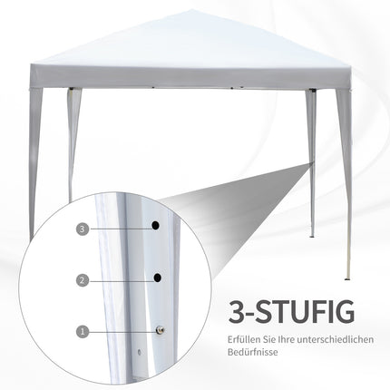 Pop-Up Gazebo 2.95x2.95M, UV-resistant, steel frame