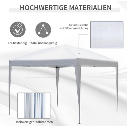 Pop-Up Gazebo 2.95x2.95M, UV-resistant, steel frame