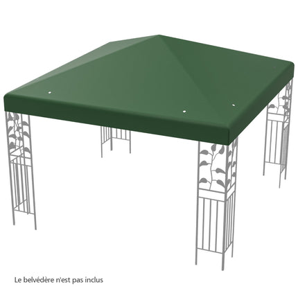 Gazebo Replacement Canopy 300x300 cm, Waterproof Polyester