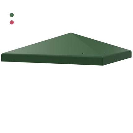 Gazebo Replacement Canopy 300x300 cm, Waterproof Polyester