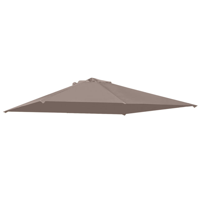 Gazebo roof cover, sun protection, beige polyester, 3x3 M