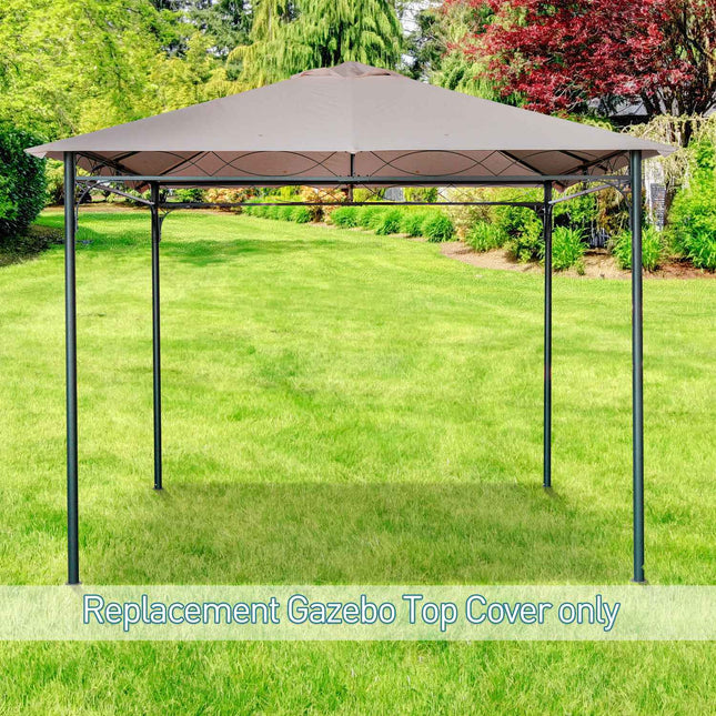 Gazebo roof cover, sun protection, beige polyester, 3x3 M