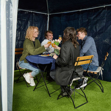 Gazebo Side Panels Set, Weatherproof PE Fabric