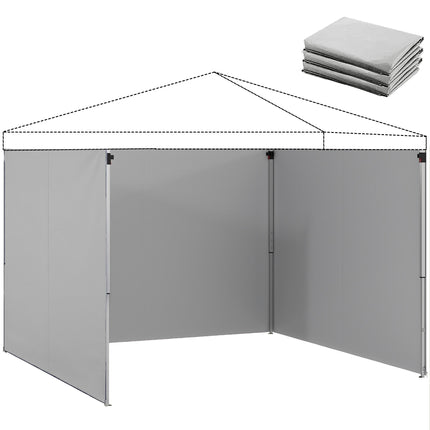 Gazebo Side Walls Set, 3x3m, UPF 50+ Oxford Fabric