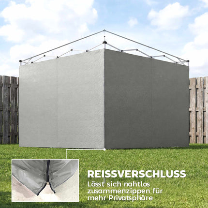 Gazebo Side Walls Set, 3x3m, UPF 50+ Oxford Fabric