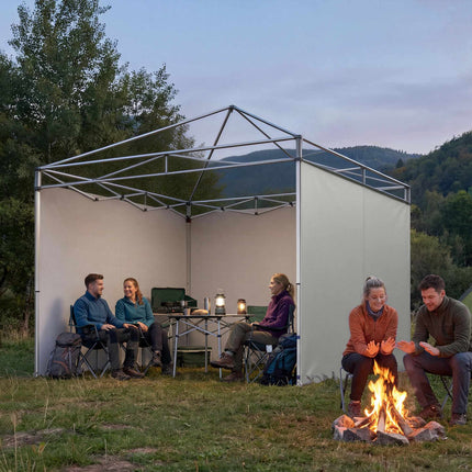 Gazebo Side Walls Set, 3x3m, UPF 50+ Oxford Fabric