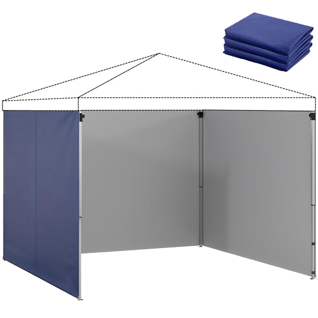 Gazebo Sidewalls Set, 3x3m, UPF 50+ Oxford Fabric