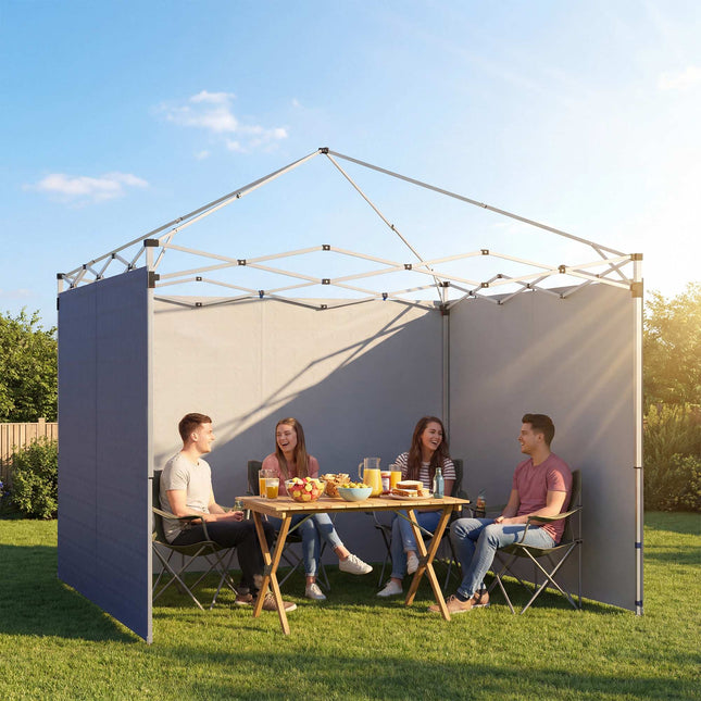Gazebo Sidewalls Set, 3x3m, UPF 50+ Oxford Fabric