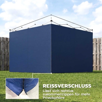 Gazebo Sidewalls Set, 3x3m, UPF 50+ Oxford Fabric