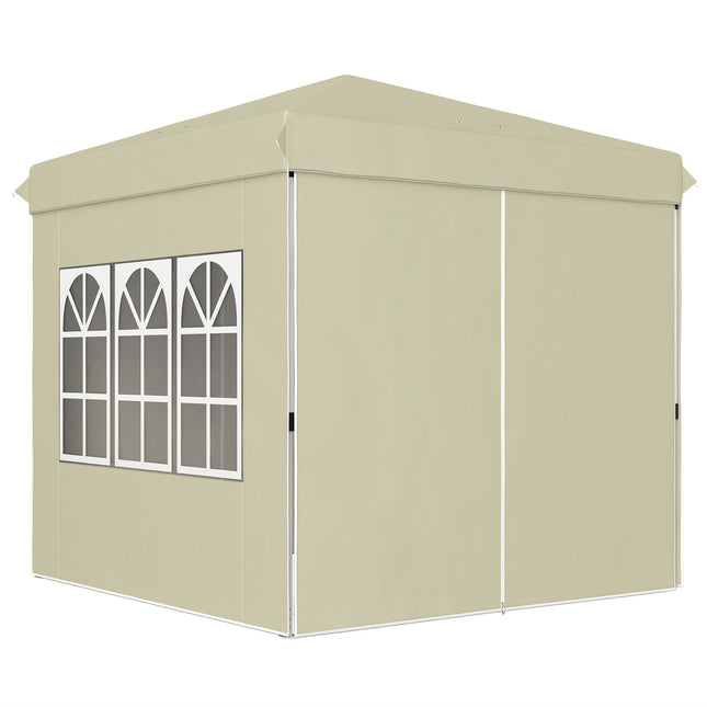 Pop-Up Gazebo 2.5x2.5m UV 50+ water repellent cream