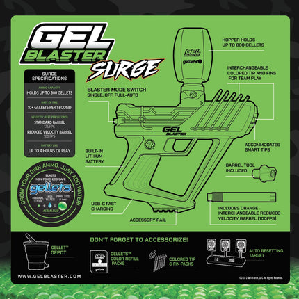 Gel Blaster Surge Blaster Set With 10 000 Gellets
