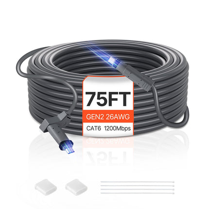 Gen 2 Extension Cable, 75 Ft, 20-Pin CAT6 26 AWG