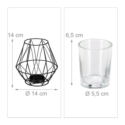Geometric tealight holder
