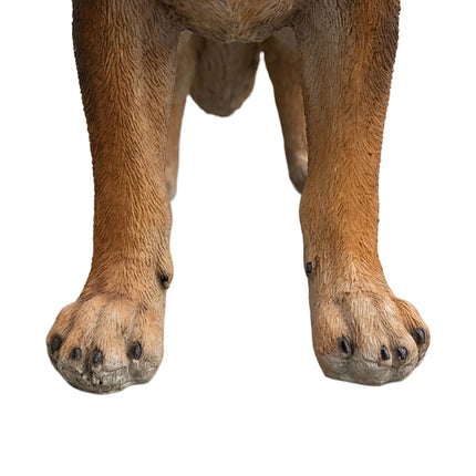 German Shepherd Garden Statue, Polyresin, 114 cm