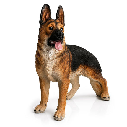 German Shepherd Garden Statue, Polyresin, 114 cm