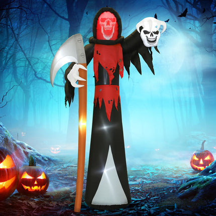 Giant 3.7m Grim Reaper with LED Lights for Outdoor
