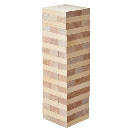 Giant Tumbling Tower Blocks Game, 60 Pine Wood Blocks