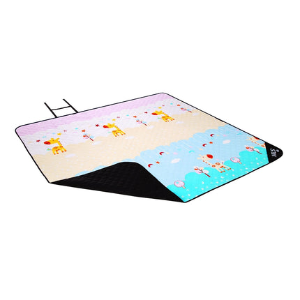 Giraffe Picnic Blanket, 195x200 cm, Waterproof