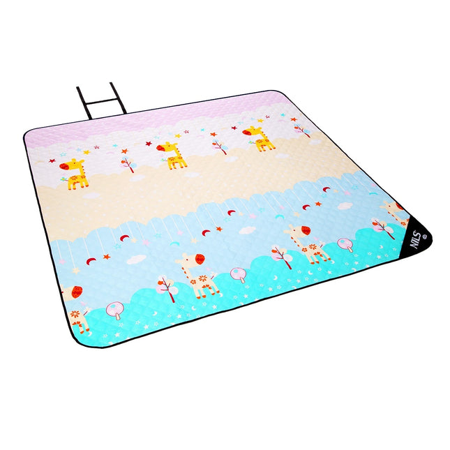 Giraffe Picnic Blanket, 195x200 cm, Waterproof
