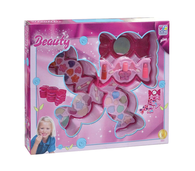 Girls Cosmetic Case, Pink, Portable, Multi-Compartment
