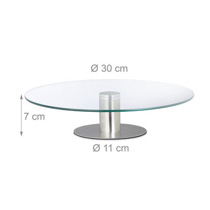 Glass Cake Stands, Set of 2